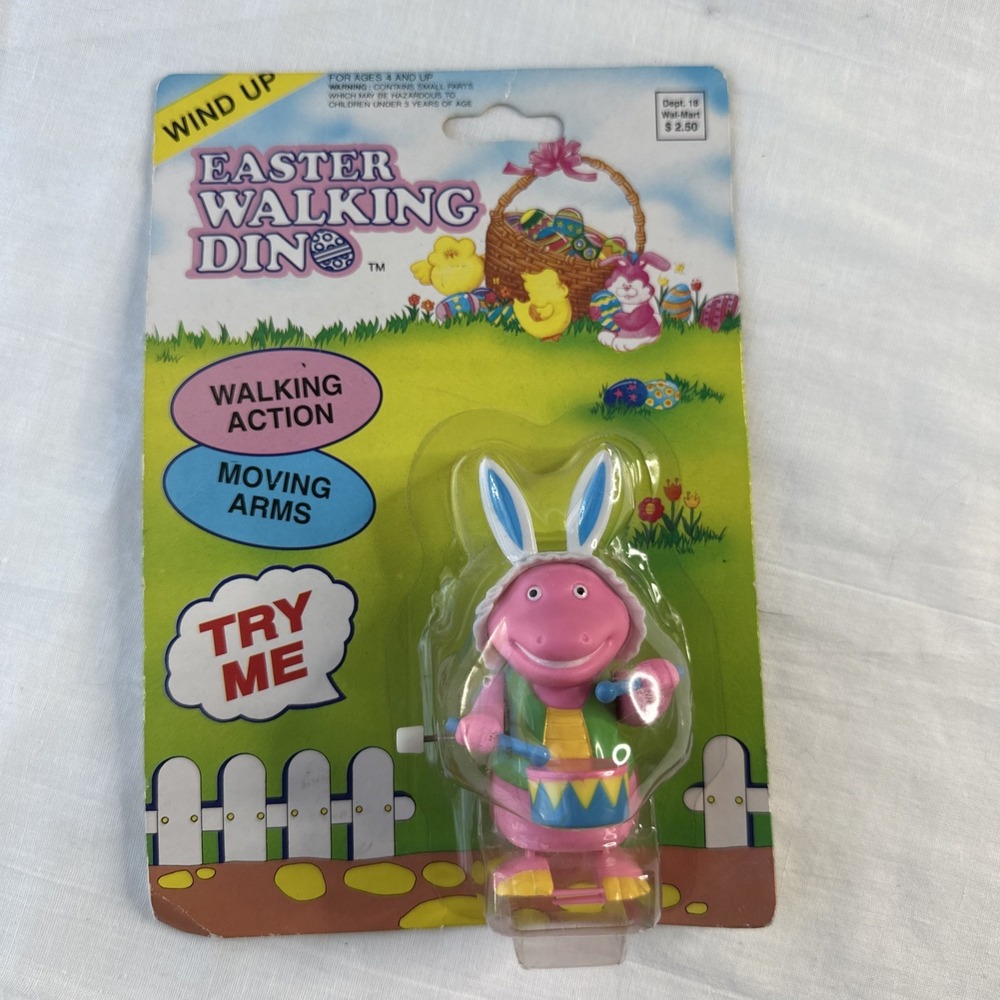 New Walking Dino Wind Up Walking Easter Bunny Action Doll Age‎ 4+